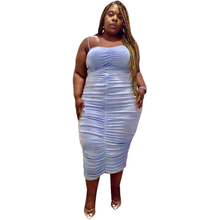 Load image into Gallery viewer, Baby Blue Slinky Dress

